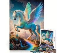 Rompecabezas de 1000 Piezas de Pegaso de la mitología mística para Adultos Ideal para Mejorar la Memoria y Disfrutar de Momentos de Paz Diseño para armar Regalo Premium (50x75cm)