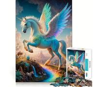 Rompecabezas de 1000 Piezas de Pegaso de la mitología mística para Adultos Ideal para Mejorar la Memoria y Disfrutar de Momentos de Paz Diseño para armar Regalo Premium (50x75cm)