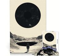 Rompecabezas de 1000 Piezas de películas interestelares sobre astronautas y Agujeros Negros para Adultos Un desafío Inteligente Un Escape Tranquilo Cierre de Seguridad Regalo Ideal (38x52cm)