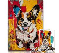 Rompecabezas de 1000 Piezas de Pembroke Welsh Corgi para Adolescentes Ideal para aliviar el estrés un Reto difícil decoración única para el hogar y Regalos 38x26cm