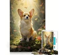 Rompecabezas de 1000 Piezas de Pembroke Welsh Corgi para Adultos, Regalo Ideal para Jugar a la Mente, Juguete para Fortalecer los Lazos Familiares, Corte preciso, Sorpresa de cumpleaños (38x26cm)