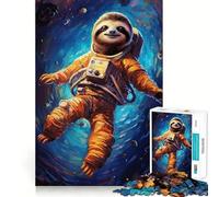 Rompecabezas de 1000 Piezas de Perezoso Astronauta para Adultos y Adolescentes Mejora la Memoria Ligero y Relajante Corte preciso Un Regalo Encantador 50x75cm