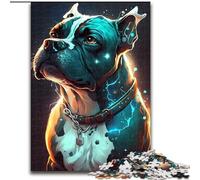 Rompecabezas de 1000 Piezas de Perro bóxer para Adultos, tamaño 26x38cm, Rompecabezas Educativo, decoración artística para el hogar y la Oficina, a Partir de 14 años.
