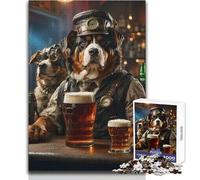 Rompecabezas de 1000 Piezas de Perro cervecero de montaña bernés para adolescentesJuego Interactivo de Pensamiento lógicoRegalo Ideal para Ocasiones especialesTamaño 38x26cm