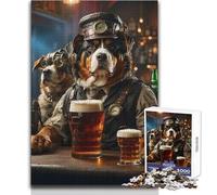 Rompecabezas de 1000 Piezas de Perro cervecero de montaña bernés para adolescentesJuego Interactivo de Pensamiento lógicoRegalo Ideal para Ocasiones memorablesTamaño 50x75cm