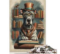 Rompecabezas de 1000 Piezas de Perro Gran danés Inteligente para Adultos, Rompecabezas difíciles para Adultos, Rompecabezas Divertidos para Toda la Familia, 1000 Piezas (75 x 50 cm)