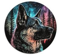 Rompecabezas de 1000 Piezas de Perro Pastor para Adultos. Un desafío para la Mente, Actividad Familiar, decoración del hogar, Regalo navideño. 67,5 x 67,5 cm.