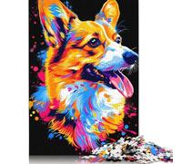 Rompecabezas de 1000 Piezas de Perro Pembroke Welsh Corgi para Adultos Mayores de 14 años. 1000 Piezas (75 x 50 cm).