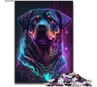 Rompecabezas de 1000 Piezas de Perro Rottweiler para Adultos, tamaño 26x38cm, Actividades Divertidas en casa, Regalo de cumpleaños, Regalos de Viaje