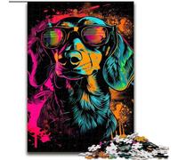 Rompecabezas de 1000 Piezas de Perro Salchicha para Adultos y Adolescentes Juego desafiante y Divertido para Jugar en Familia Regalo de cumpleaños, decoración de Pared (50x75cm)