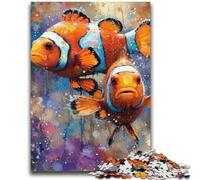 Rompecabezas de 1000 Piezas de pez Payaso para Adolescentes Un Juego desafiante, Ideal para Regalar a Toda la Familia (50x75cm)