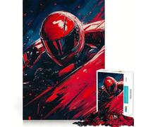 Rompecabezas de 1000 Piezas de piloto de Carreras para Adolescentes Juguete de lógica Clara Tiempo de Paz Corte Lista de Deseos de Papá Noel (50x75cm)