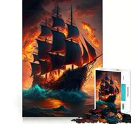 Rompecabezas de 1000 Piezas de Piratas del Océano para Adultos Ideal para ejercitar la Memoria y entretenerse Diseño de colección (38x26cm)