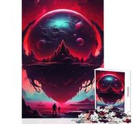 Rompecabezas de 1000 Piezas de Planeta Desconocido Juguete Educativo Gran Regalo para Juegos Familiares con póster a Juego y Hoja de Trivia tamaño 50x75cm