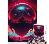 Rompecabezas de 1000 Piezas de Planeta Desconocido Juguetes de decoración para el hogar Regalo para cumpleaños Juego práctico Adecuado para decoración de Escritorio tamaño 38x52cm