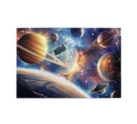 Rompecabezas de 1000 piezas de planetas y estrellas en el universo para adultos, rompecabezas de madera para adultos, regalos para decoración del hogar