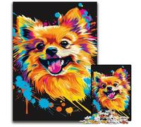 Rompecabezas de 1000 Piezas de Pomerania para Adultos, Adolescentes y familias. Decoración Hacer tú Mismo y un desafío para el Cerebro. 50x75cm/19,68x29,52 Pulgadas.