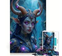 Rompecabezas de 1000 Piezas de Princesa Fantasía Submarina para Adolescentes Diversión para estimular la Mente,Manualidades de Corte de Alta precisión,Actividad Relajante para desconectar (38x26cm)