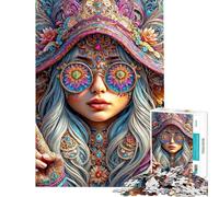 Rompecabezas de 1000 Piezas de Princesas gnomo Juguetes adictivos para Cultivar la Paciencia Juego práctico de Montaje Excelentes Regalos y Juguetes (tamaño 38x26cm)