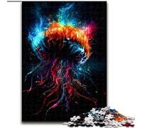 Rompecabezas de 1000 Piezas de Pulpo Colorido de Madera, Ideal para Regalar en Navidad, Obra de Arte humorística, con Detalles de 50x75cm Un Regalo Ideal para Navidad o cumpleaños