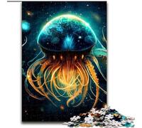 Rompecabezas de 1000 Piezas de Pulpo de Madera, Padres, Parejas y Amigos Edad Recomendada: 14+ 50x75cm Una Divertida Actividad para una Noche de Juegos en Familia
