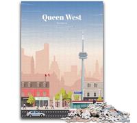 Rompecabezas de 1000 Piezas de Queen West en Toronto para Adultos, Regalo, Juego desafiante y Familiar para interacción Entre Padres e Hijos, 2000 Piezas (70x100cm)