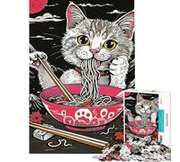 Rompecabezas de 1000 Piezas de Ramen japonés para Adultos Un desafío difícil Que Ayuda a ejercitar el Cerebro cumpleaños 50x75cm