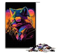 Rompecabezas de 1000 Piezas de Red Fox Hitman Gangster para Adultos Juguete Educativo de Madera 75 x 50 cm