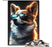 Rompecabezas de 1000 Piezas de Regalo The Styler Corgi Dog, tamaño 50x75cm, Ideal para Enamorados, Navidad, Año Nuevo y San Valentín.
