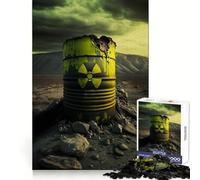 Rompecabezas de 1000 Piezas de residuos nucleares para Adolescentes Rompecabezas con Efecto de Memoria, luz Relajante, Imagen para armar (38x26cm)