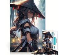 Rompecabezas de 1000 Piezas de Ronin Samurai Woman para Adolescentes, Juguete Intelectual, relajación Mental, Corte de Calidad, Regalo navideño (50x75cm)