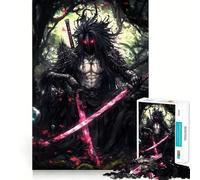 Rompecabezas de 1000 Piezas de Samurai Espadas Rojas para Adolescentes, Juguete de lógica, diversión silenciosa, Corte Suave, Regalo Encantador (50x75cm)