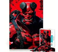 Rompecabezas de 1000 Piezas de Samurai Ninja Hell Demon para Adolescentes Refuerza la Memoria Divertido y pacífico Borde de Calidad Regalo Ideal (50x75cm)