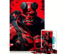 Rompecabezas de 1000 Piezas de Samurai Ninja Hell Demon para Adultos y Adolescentes Recuerda armar despacio Disfruta Arte de Corte Exacto Coleccionable (38x52cm)