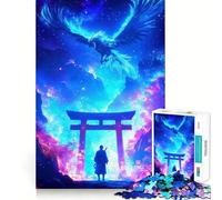 Rompecabezas de 1000 Piezas de Samurai y Fénix para Adolescentes Juguete Interactivo para Crear y Jugar Diseño Divertido y Coleccionable (38x52cm)
