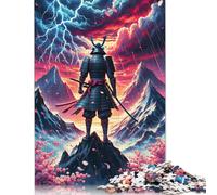 Rompecabezas de 1000 Piezas de Samurais Épicos Solitude para Adultos y Rompecabezas de Madera para Actividades Familiares (75 x 50 cm)