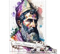 Rompecabezas de 1000 Piezas de San Agustín de Hipona, Rompecabezas para Adultos, Juego Educativo, Juguetes educativos, Regalos (75 x 50 cm)