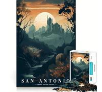 Rompecabezas de 1000 Piezas de San Antonio para Adolescentes, Juguete Intelectual para Disfrutar en Familia, Corte de Calidad, (38x26cm)