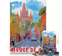 Rompecabezas de 1000 Piezas de San Miguel de Allende para Adultos y Adolescentes Recuerda armar despacio, Disfruta del Corte Exacto Arte Coleccionable (50x75cm)