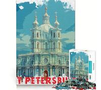Rompecabezas de 1000 Piezas de San Petersburgo para Adolescentes Juguete para desarrollar la Mente, diversión y Entretenimiento Diseño Elegante para armar Regalo Ideal 38x52cm
