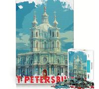 Rompecabezas de 1000 Piezas de San Petersburgo para Adultos y Adolescentes Juguete cognitivo, Entretenimiento, diversión, Montaje de Patrones, Regalo Festivo 38x26cm