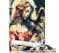 Rompecabezas de 1000 Piezas de Santa Cecilia, patrona de la música, para Adultos, Juego Familiar, Rompecabezas para Adolescentes (38 x 26 cm)
