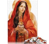 Rompecabezas de 1000 Piezas de Santa María Magdalena con la Divina Feminidad para Adultos y Adolescentes. Rompecabezas de Papel para diversión Familiar y Noches de Juegos. 1000 Piezas (75 x 50 cm).