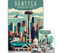 Rompecabezas de 1000 Piezas de Seattle, Washington, Adolescentes Juguete Educativo Intelectual descompresor 50x75cm