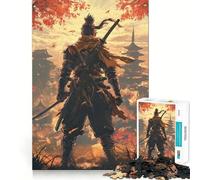 Rompecabezas de 1000 Piezas de Sekiro Samurai Warrior para Adultos Juguete para el hogar Disfrute de un Corte Fino Regalo Ideal para Navidad (50x75cm)