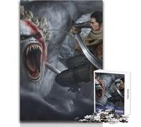 Rompecabezas de 1000 Piezas de Sekiro The Wolf Samurai Juego Divertido de Aprendizaje Consciente Celebraciones alegres Tamaño 38x26cm