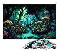 Rompecabezas de 1000 Piezas de Setas mágicas, de cartón, Ideal para Decorar, para Adultos, Familia, 26x38cm/10,23x14,96 Pulgadas.