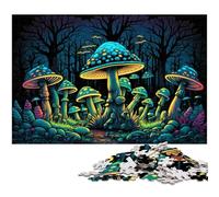 Rompecabezas de 1000 Piezas de Setas mágicas para Adultos, de cartón, para estimular el Cerebro, Juego Decorativo DIY, Juguete Interactivo Familiar, 26x38cm/10,23x14,96 Pulgadas.