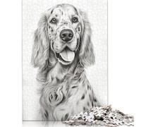 Rompecabezas de 1000 Piezas de Setter inglés para Adultos y Adolescentes. Regalos de Amigo Secreto. 1000 Piezas (75 x 50 cm).