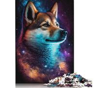 Rompecabezas de 1000 Piezas de Shiba Inu Galaxy para Adultos, Rompecabezas para Adultos, Rompecabezas para decoración del hogar, Juguetes de Rompecabezas, 1000 Piezas (75 x 50 cm)